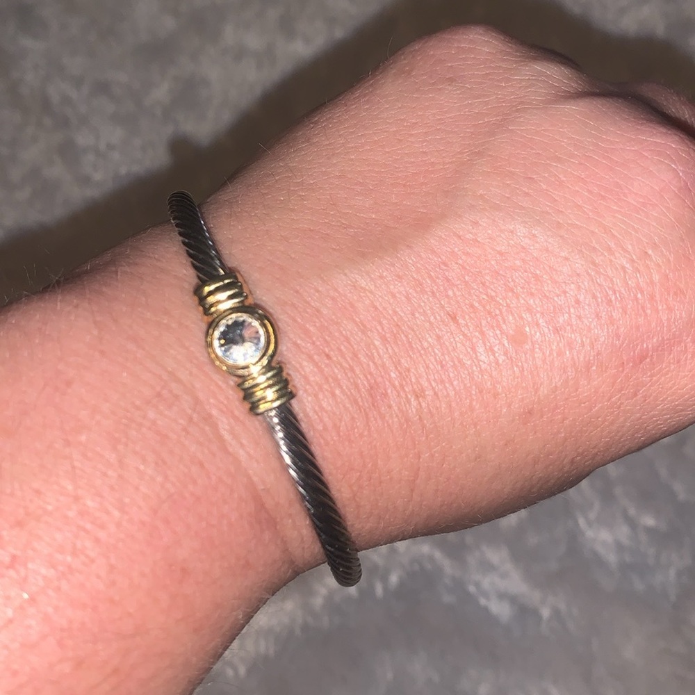 Unlisted Gold and Silver Women's cuff Bracelet